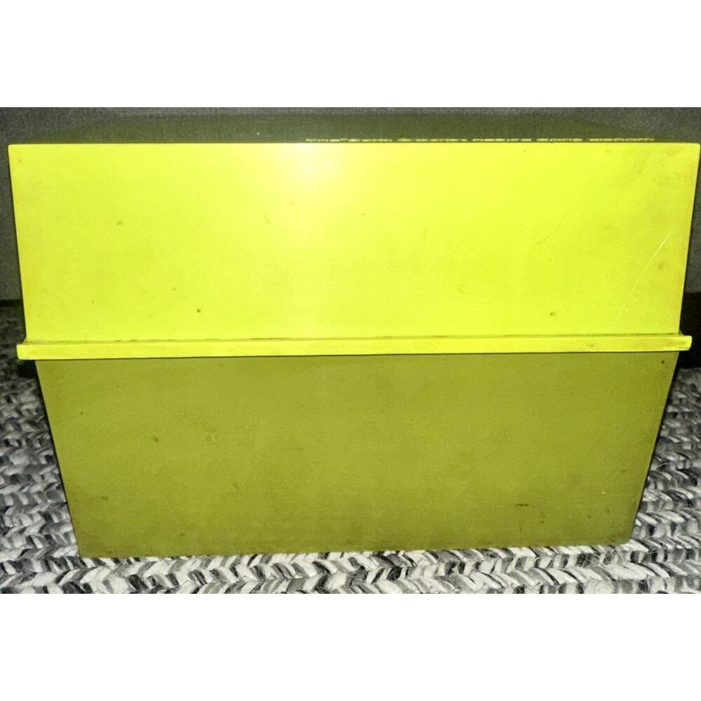 Vintage 1970s Betty Crocker Green Recipe Card Library Cookbook In A Box w/ Index